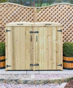 Double Wheelie Bin Storage Unit