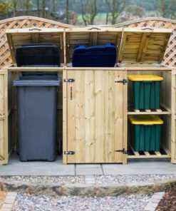 Storage Bins For 2 Recycle Boxes