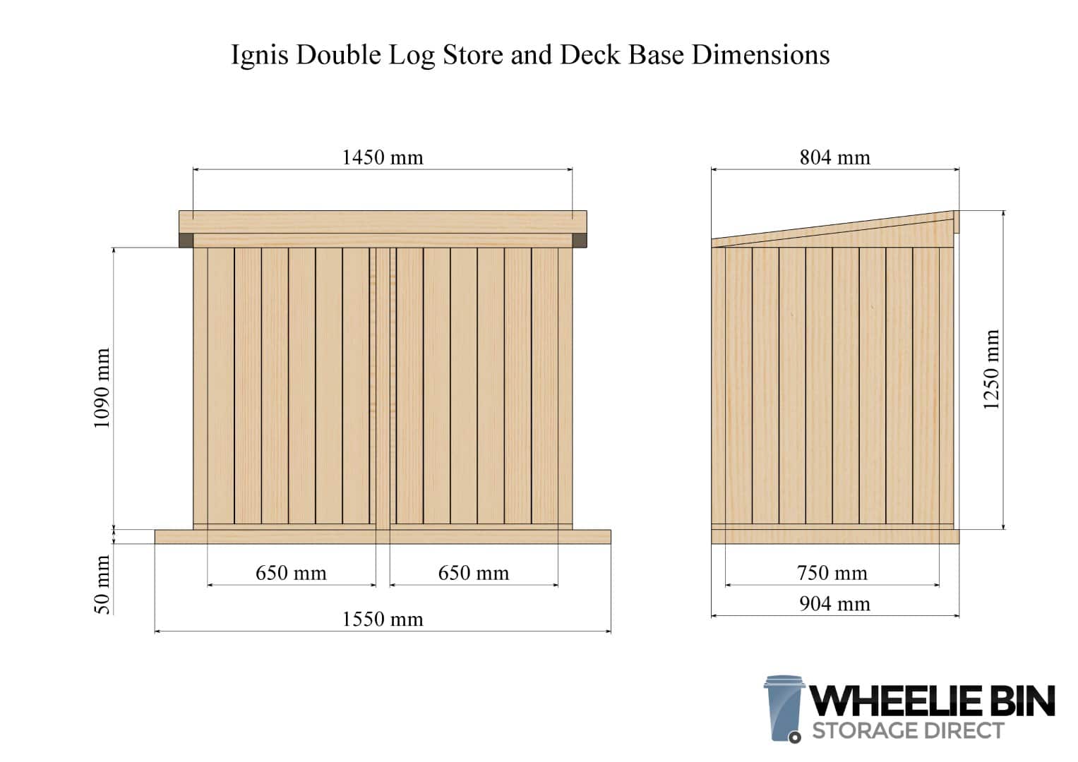 ignis double log store dimensions
