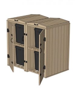 Bellus 4 Recycling Box Storage Unit