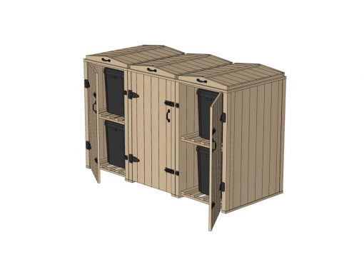 Bellus 6 Recycling Box Storage Unit