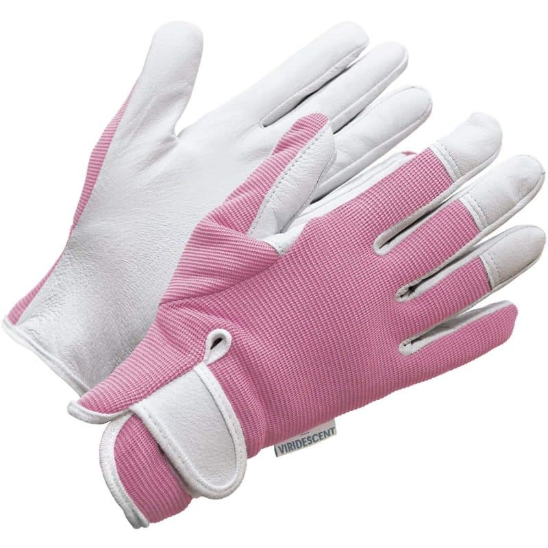 Viridescent Leather Gardening Gloves